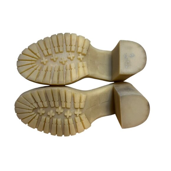 Dolce Vita Beige Suede Platform Ankle Boots With Block‎ Heel Size 7.5 - Picture 7 of 8